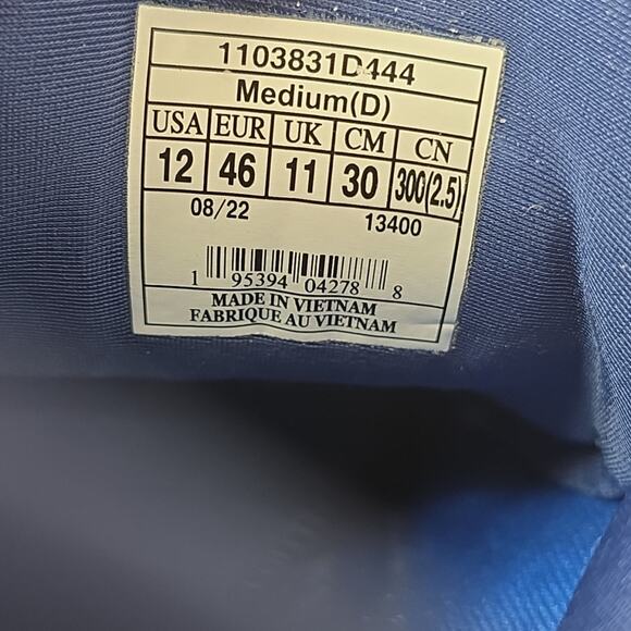 Brooks Glycerin GTS 20 Mens Blue And Orange Size 12 Running Shoes 1103831D444 - Picture 11 of 12